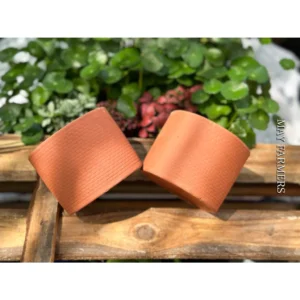 Chậu Đất Nung Trụ Lưới Đỏ Size 11cm x 9,5cm Trồng Xương Rồng - Sen Đá...