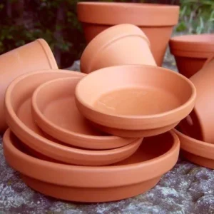 Dĩa Đất Nung Lót Chậu 8cm x 1,5cm