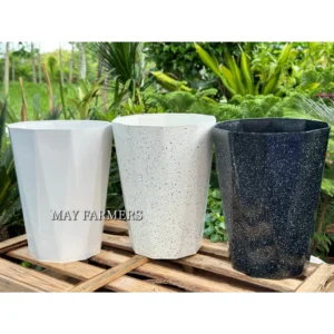 Chậu Nhựa Kim Cương K2 - K3 Đá Đen - Trồng Cây Cảnh , Kiểng Lá..