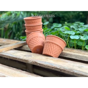 Chậu Đất Nung Ly Kem Size 7cm*6.5cm - Trồng Xương Rồng , Sen Đá...